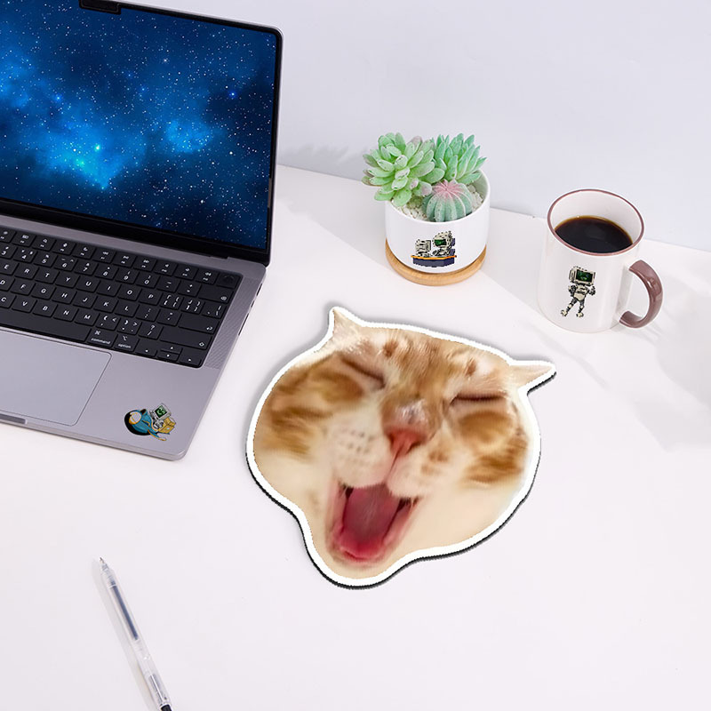 Funny Smiley Face Novelty Mouse Pad