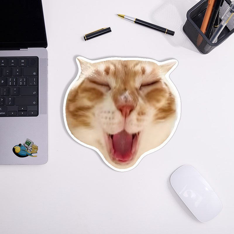 Funny Smiley Face Novelty Mouse Pad