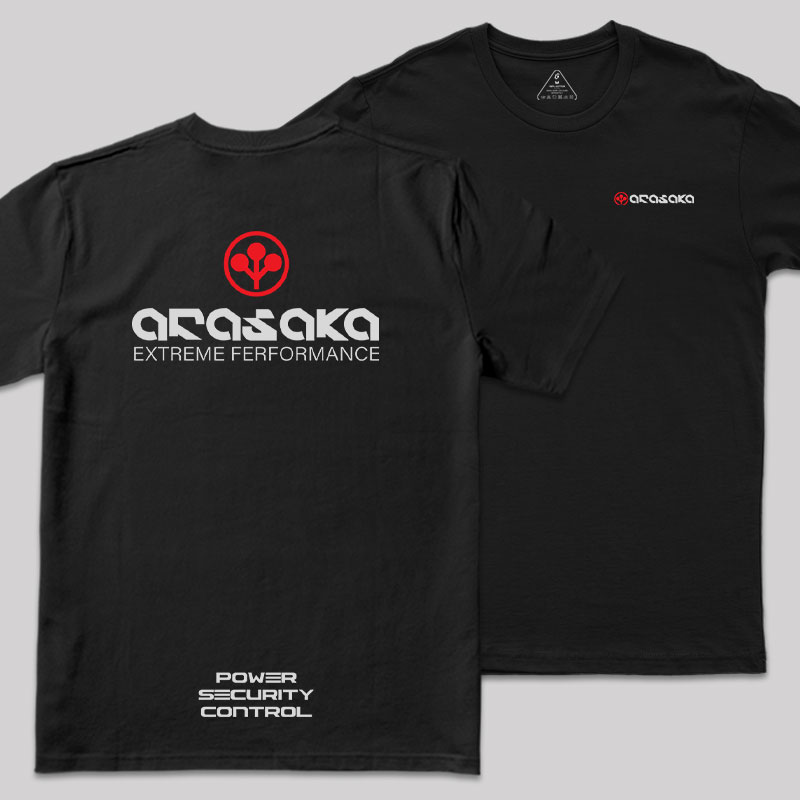 Arasaka Front and Back Printing Geek T-Shirt