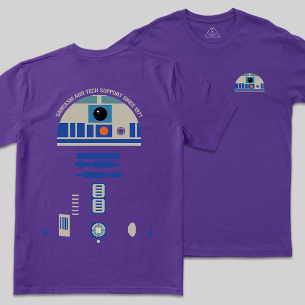 Galactic Tech Support Front and Back Printing Geek T-Shirt