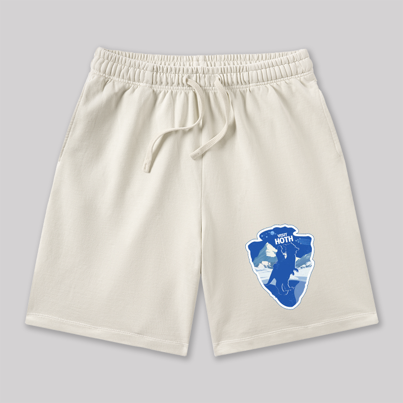 Visit Hoth Geeky Washed Shorts