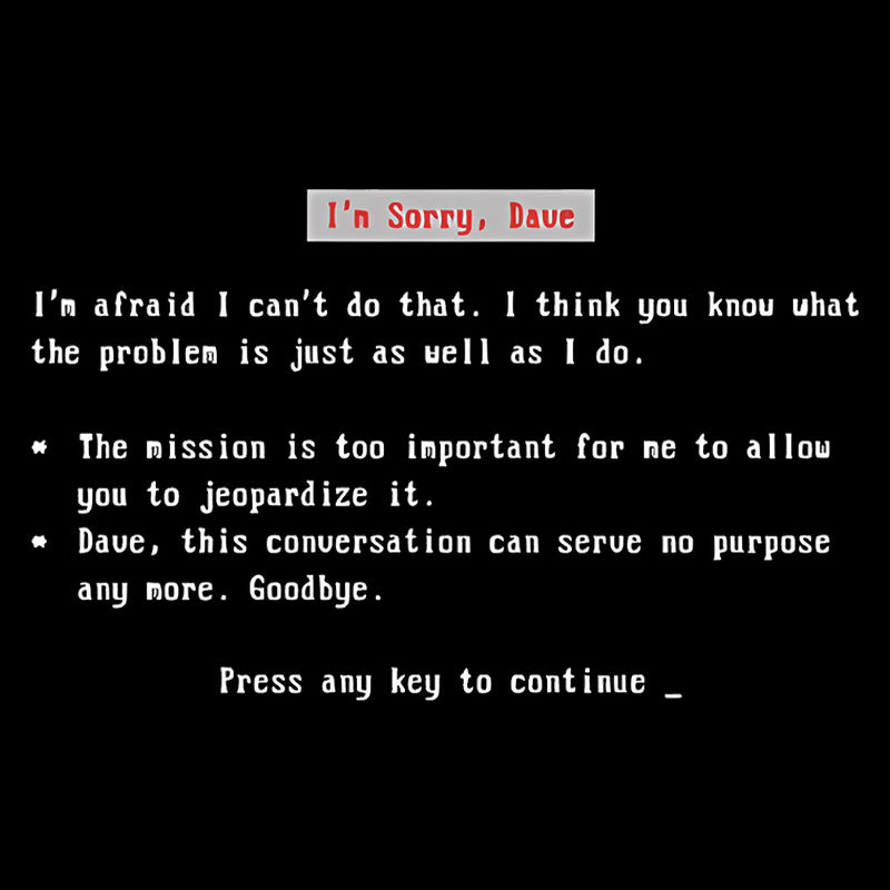 Blue Screen Of HAL Geek T-Shirt