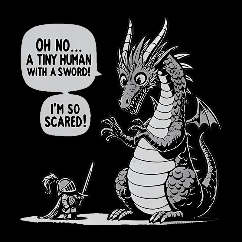 Sarcastic Dragon Geek T-Shirt