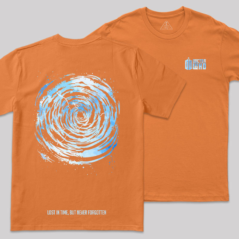 Time Vortex Front and Back Printing Geek T-Shirt