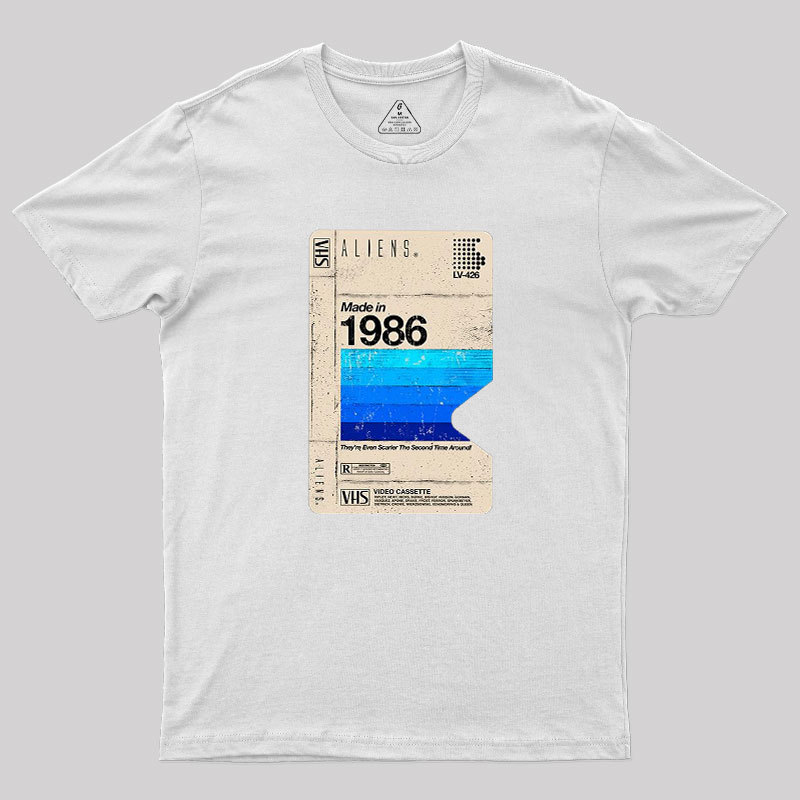 Aliens Blank Tape Geek T-Shirt