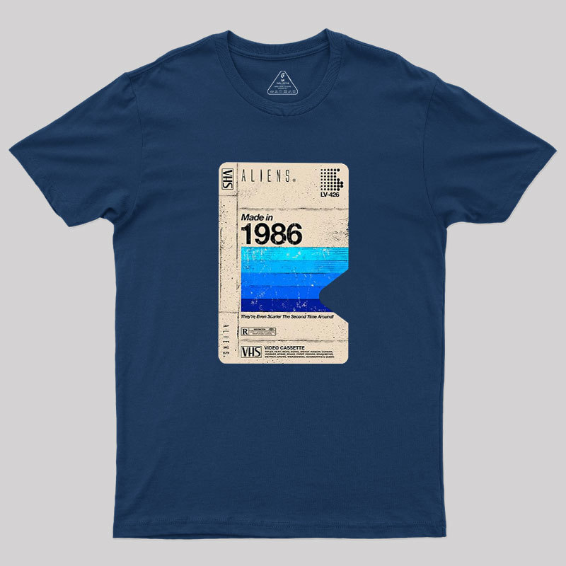 Aliens Blank Tape Geek T-Shirt