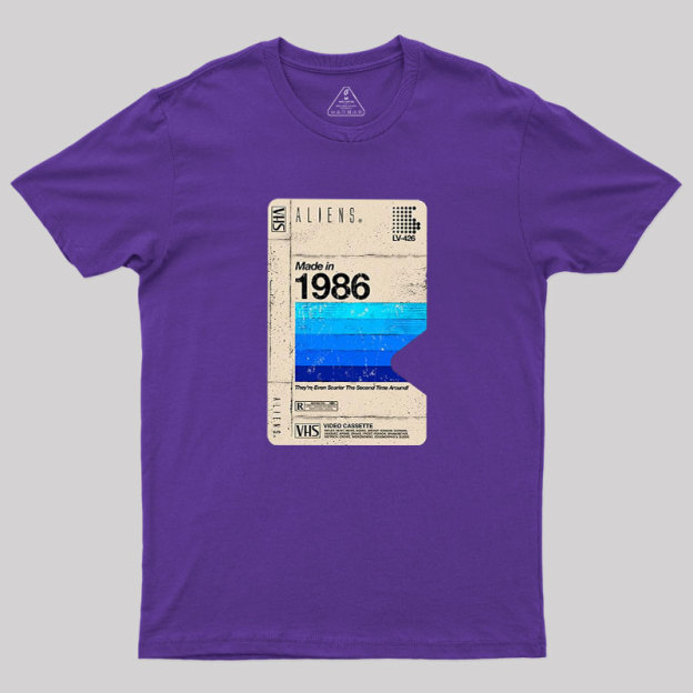 Aliens Blank Tape Geek T-Shirt