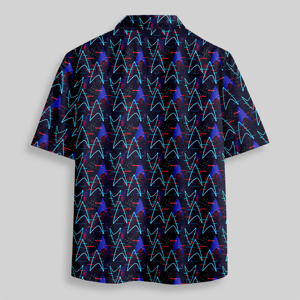 Starship Icon Button Up Pocket Shirt