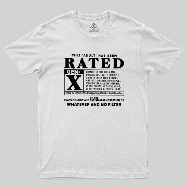 RATED GEN X - 80s Geek T-Shirt