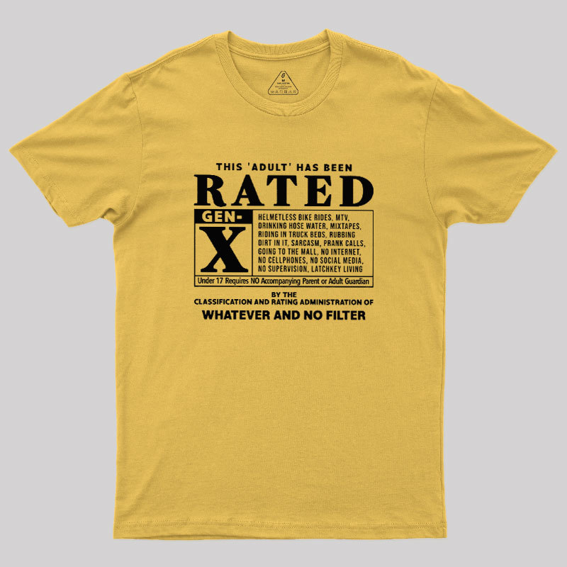 RATED GEN X - 80s Geek T-Shirt