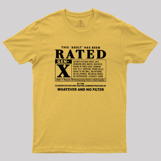 RATED GEN X - 80s Geek T-Shirt