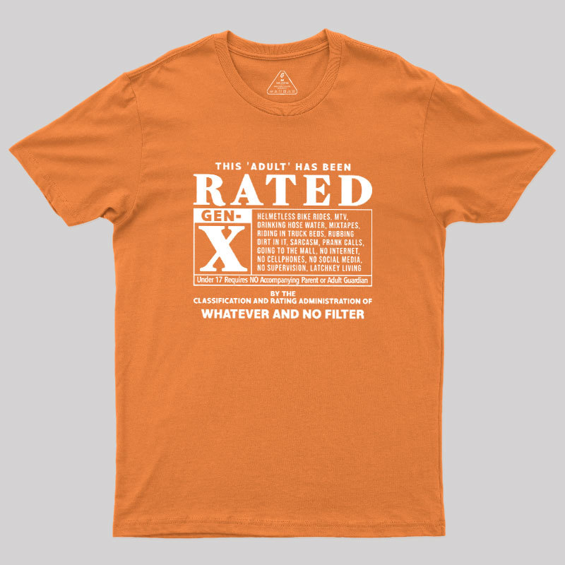 RATED GEN X - 80s Geek T-Shirt