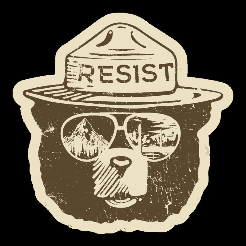 VINTAGE Alt National Park Service Resist Geek T-Shirt