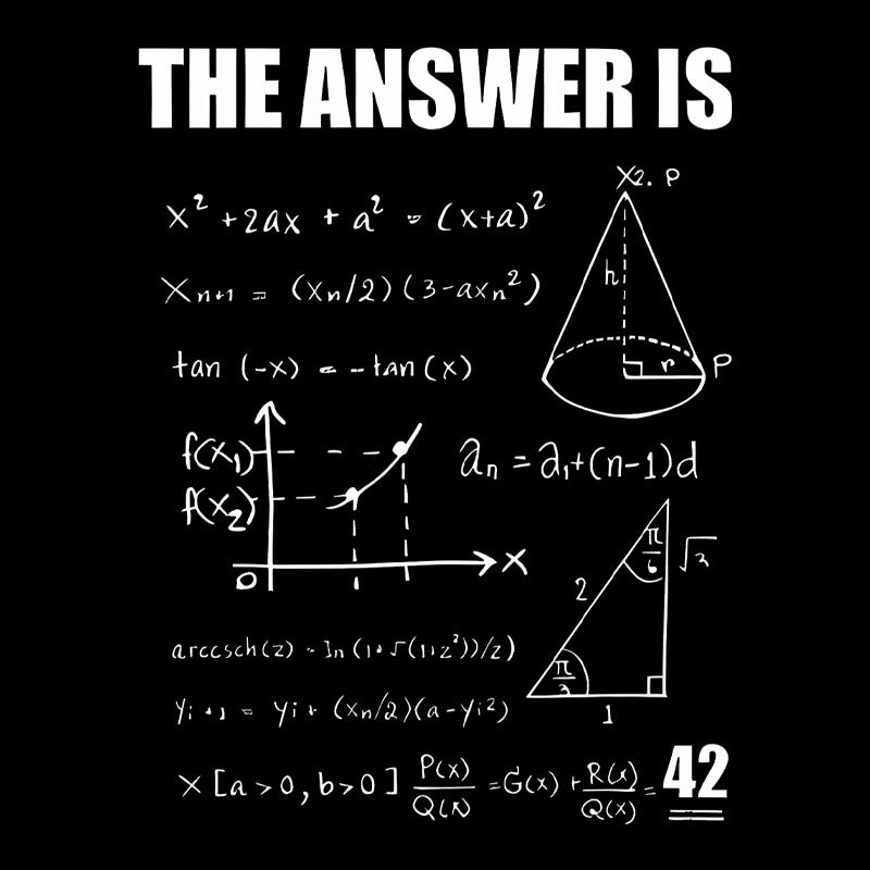 42 The Answer To Life The Universe Geek T-Shirt