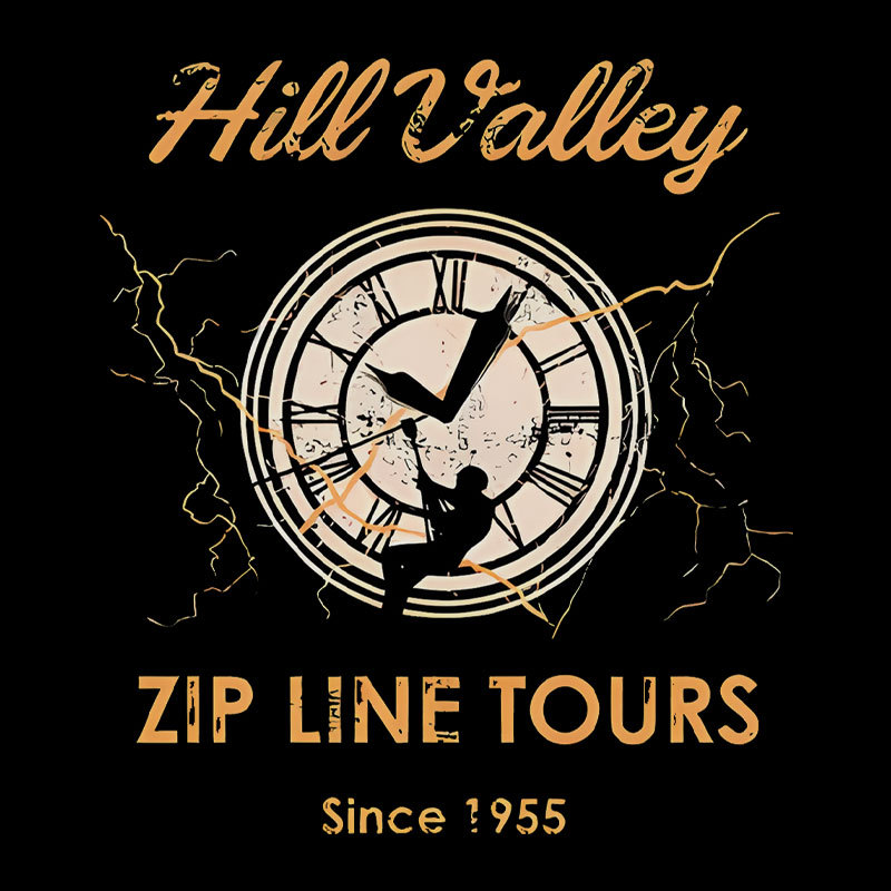 Hill Valley Zip Line Tours Geek T-Shirt