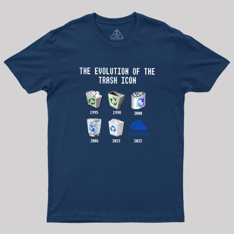 The Evolution of the Trash Icon Geek T-Shirt