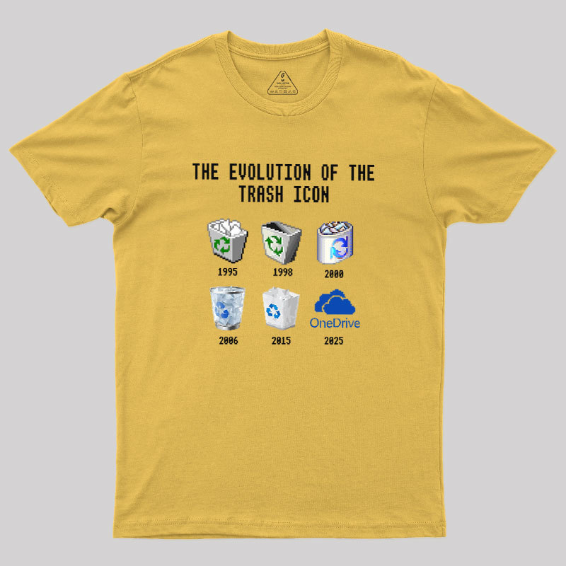 The Evolution of the Trash Icon Geek T-Shirt