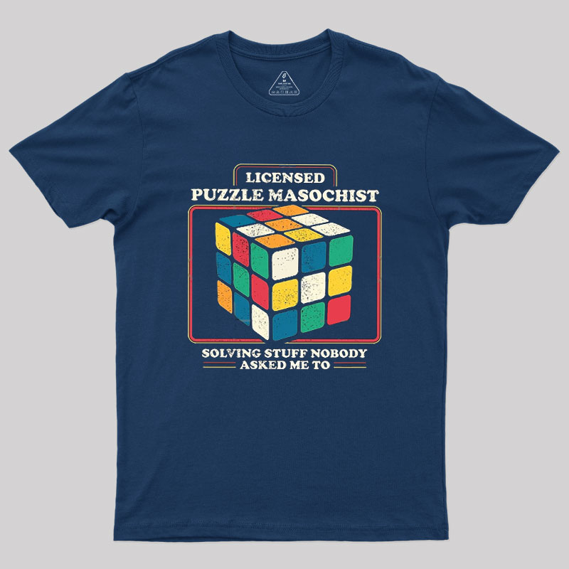 Licensed Puzzle Masochist Geek T-Shirt