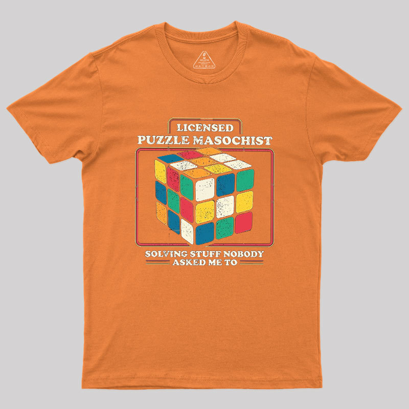 Licensed Puzzle Masochist Geek T-Shirt