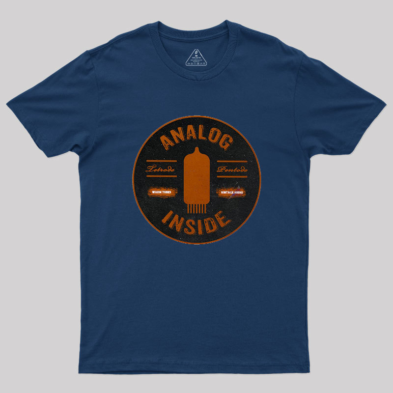Analog Inside Retro Tubes Geek T-Shirt