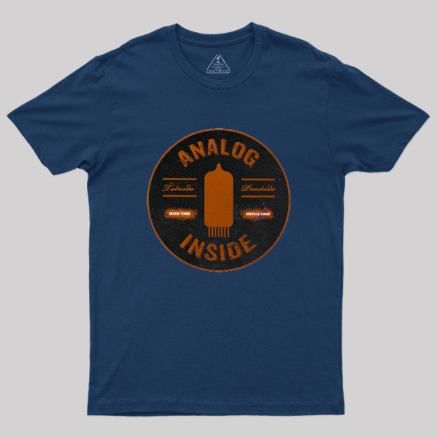 Analog Inside Retro Tubes Geek T-Shirt