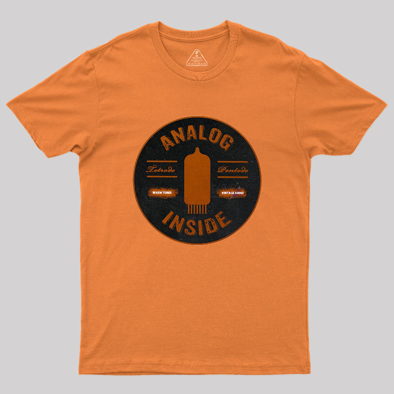 Analog Inside Retro Tubes Geek T-Shirt