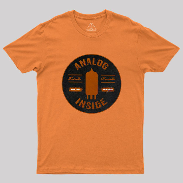 Analog Inside Retro Tubes Geek T-Shirt