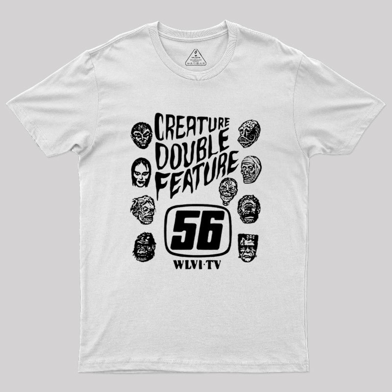 Creature Double Feature Classic Monsters Geek T-Shirt