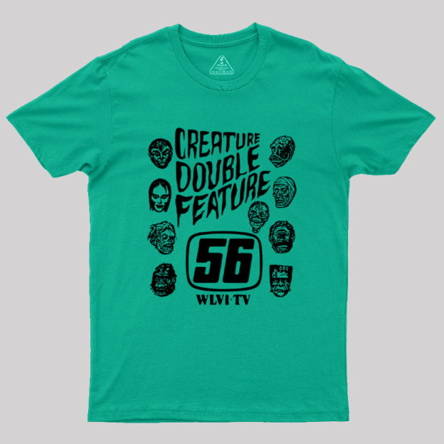 Creature Double Feature Classic Monsters Geek T-Shirt