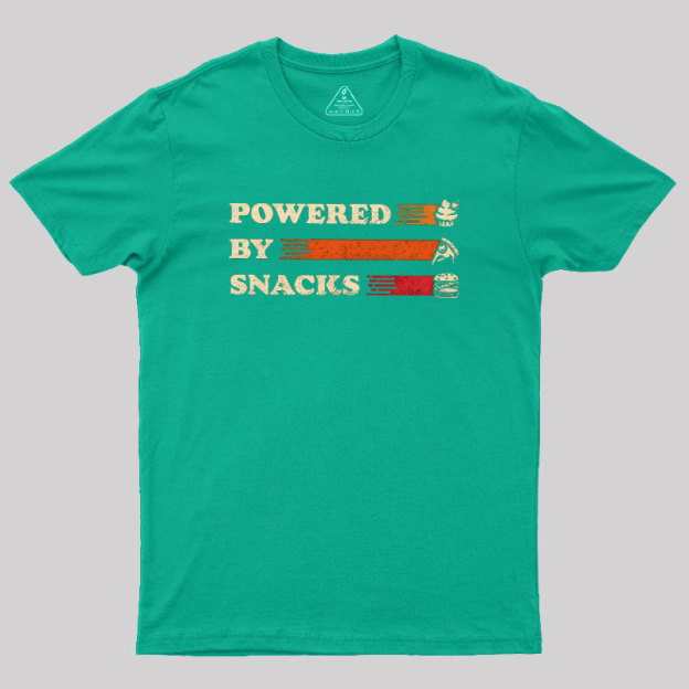 Powered by Snacks Geek T-Shirt