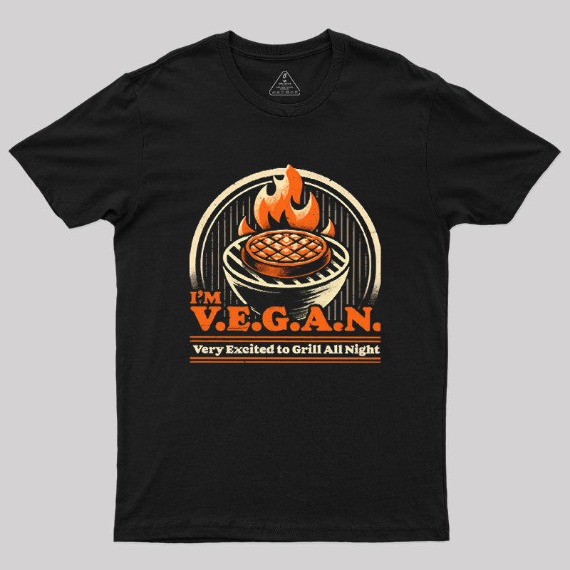Ironic BBQ Grill Geek T-Shirt