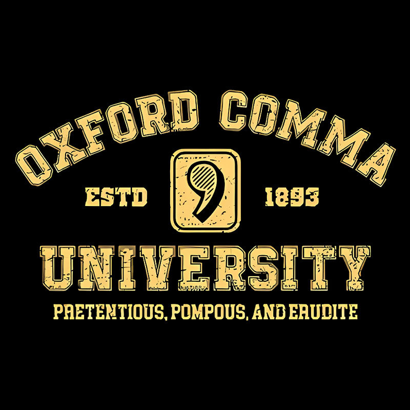 Oxford Comma University Geek T-Shirt