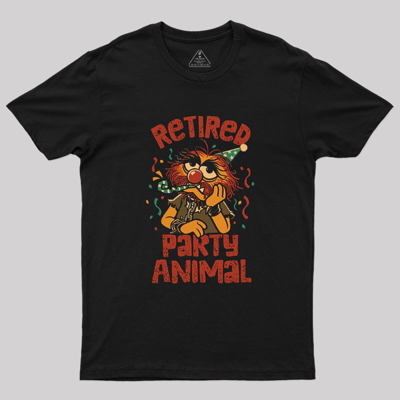 Retired Party Animal Geek T-Shirt
