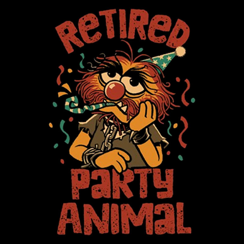 Retired Party Animal Geek T-Shirt