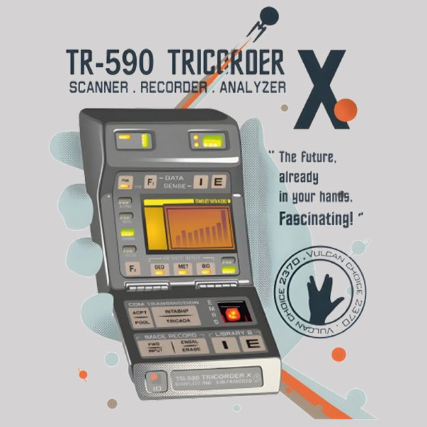 TR-590 Tricorder Geek T-Shirt