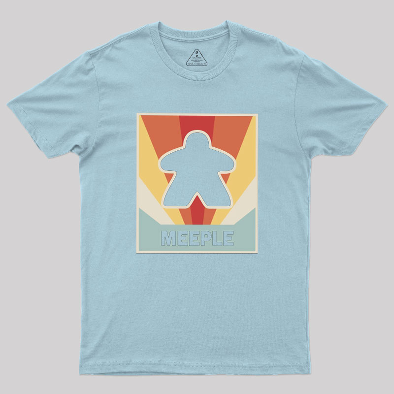 Vintage MEEPLE Boardgame Geek T-Shirt