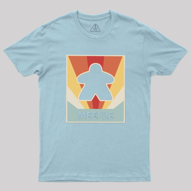 Vintage MEEPLE Boardgame Geek T-Shirt