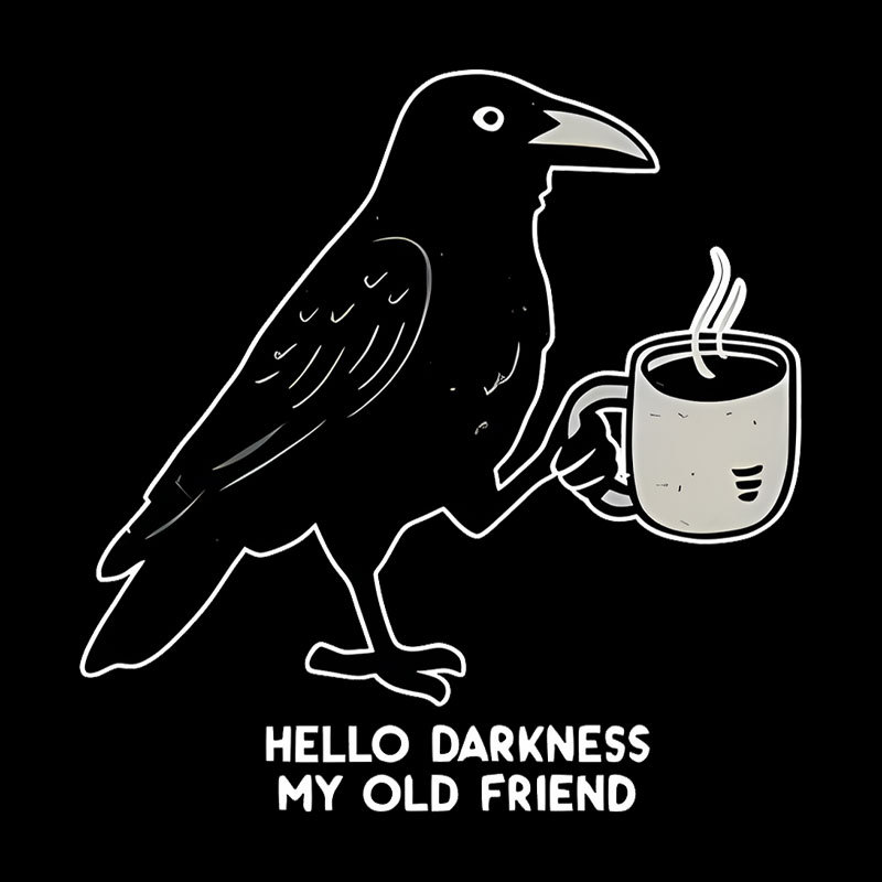 Raven Crow Coffee Geek T-Shirt