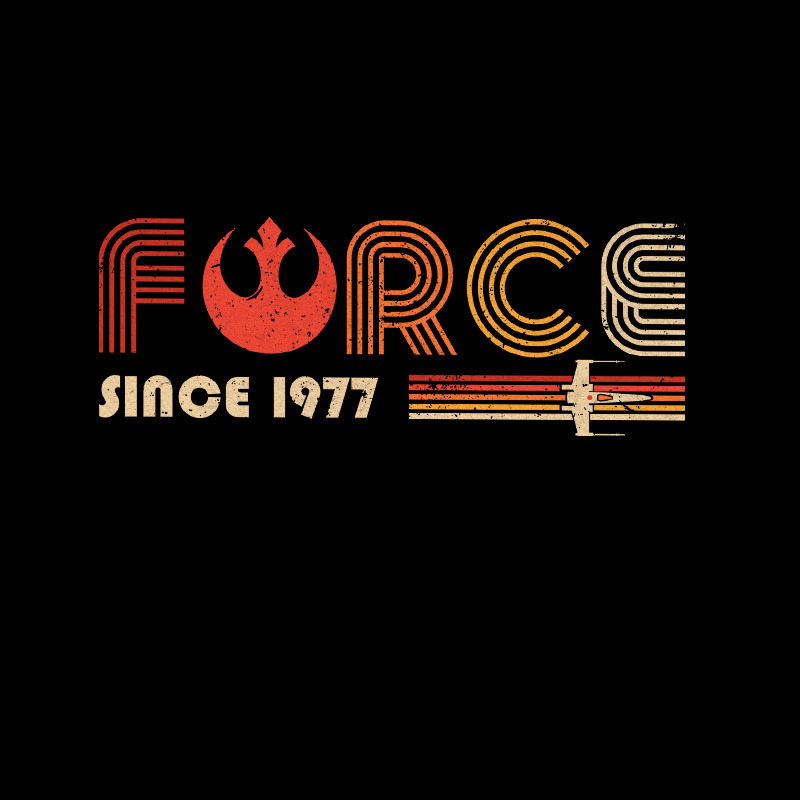 The Force Since 1977 Geek T-Shirt