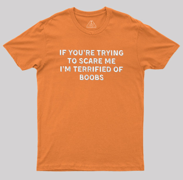 Terrified Humor Geek T-Shirt