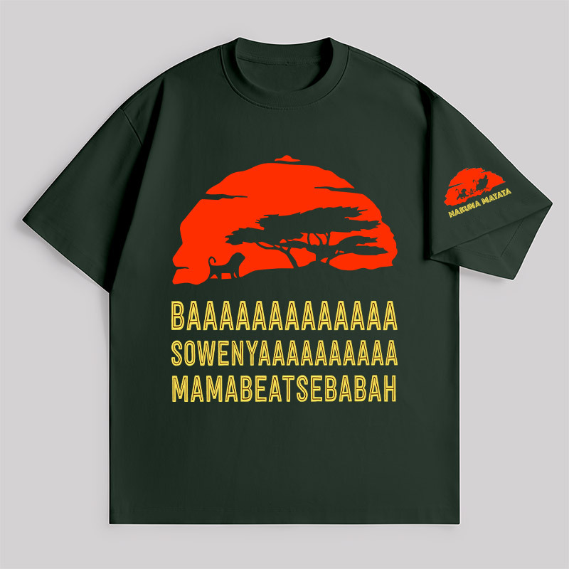 Baaa Sownyaaa Mamabeatsebabah Unisex Oversized T-shirt