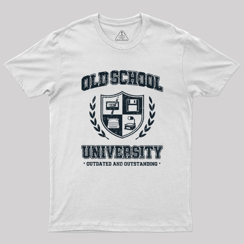 Old School University Geek T-Shirt