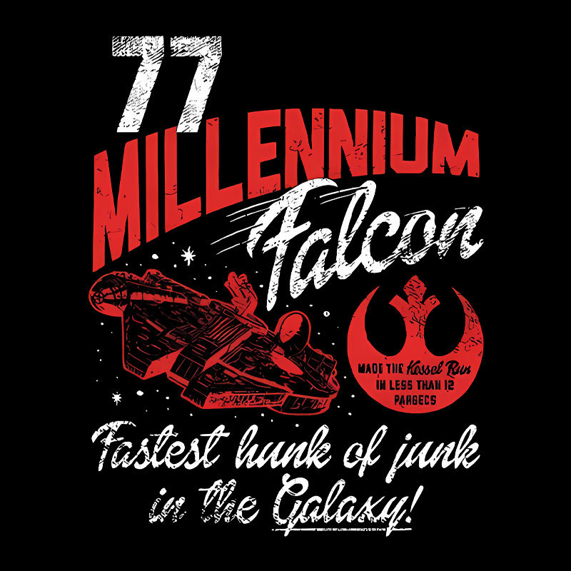 Millennium Falcon Fastest Junk 77 Geek T-Shirt
