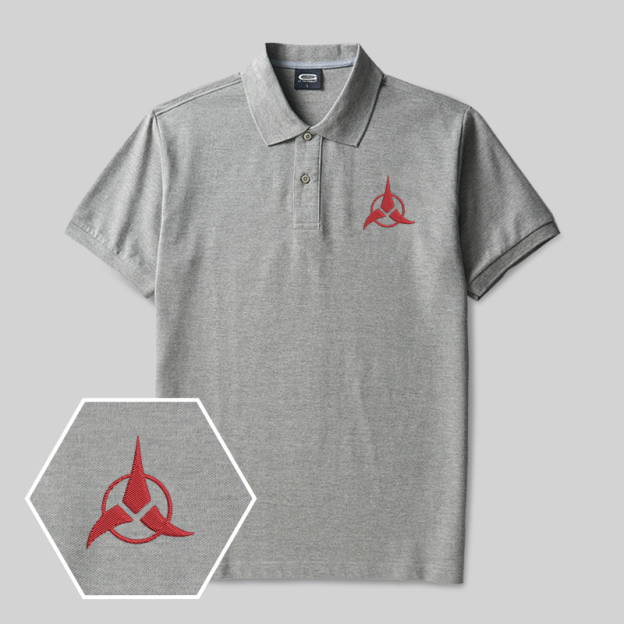 Klingon Honor Geek Embroidered Polo Shirts