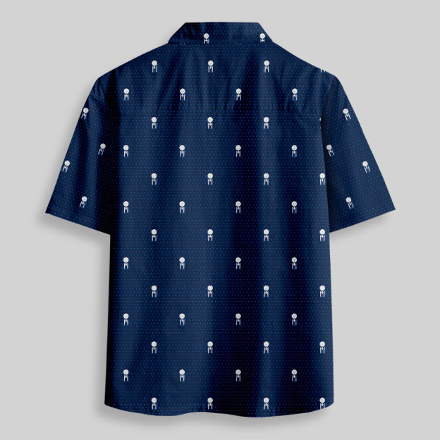 USS Enterpris Icon Button Up Pocket Shirt