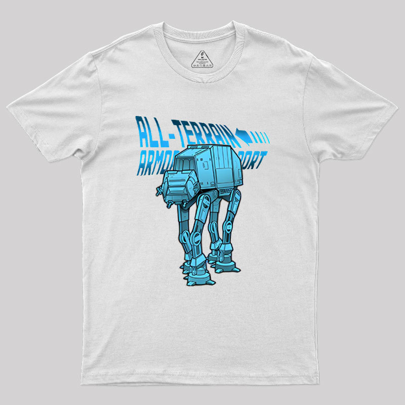 Mega Terrain Mecha Transport Geek T-Shirt