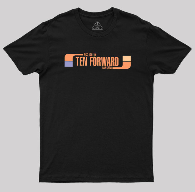 Ten Forward Bar Crew NCC 1701-D Geek T-Shirt
