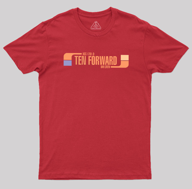 Ten Forward Bar Crew NCC 1701-D Geek T-Shirt