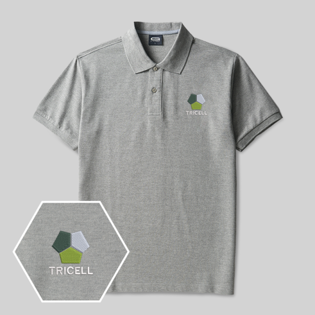 Tricell Geek Embroidered Polo Shirts