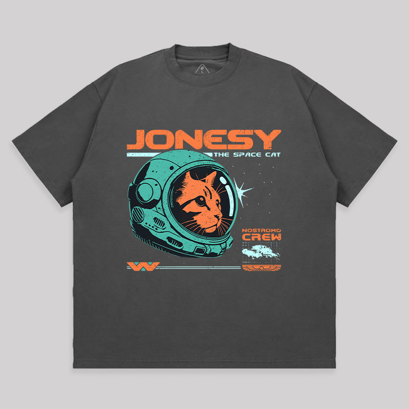 Jonesy The Space Cat Unisex Oversized T-shirt